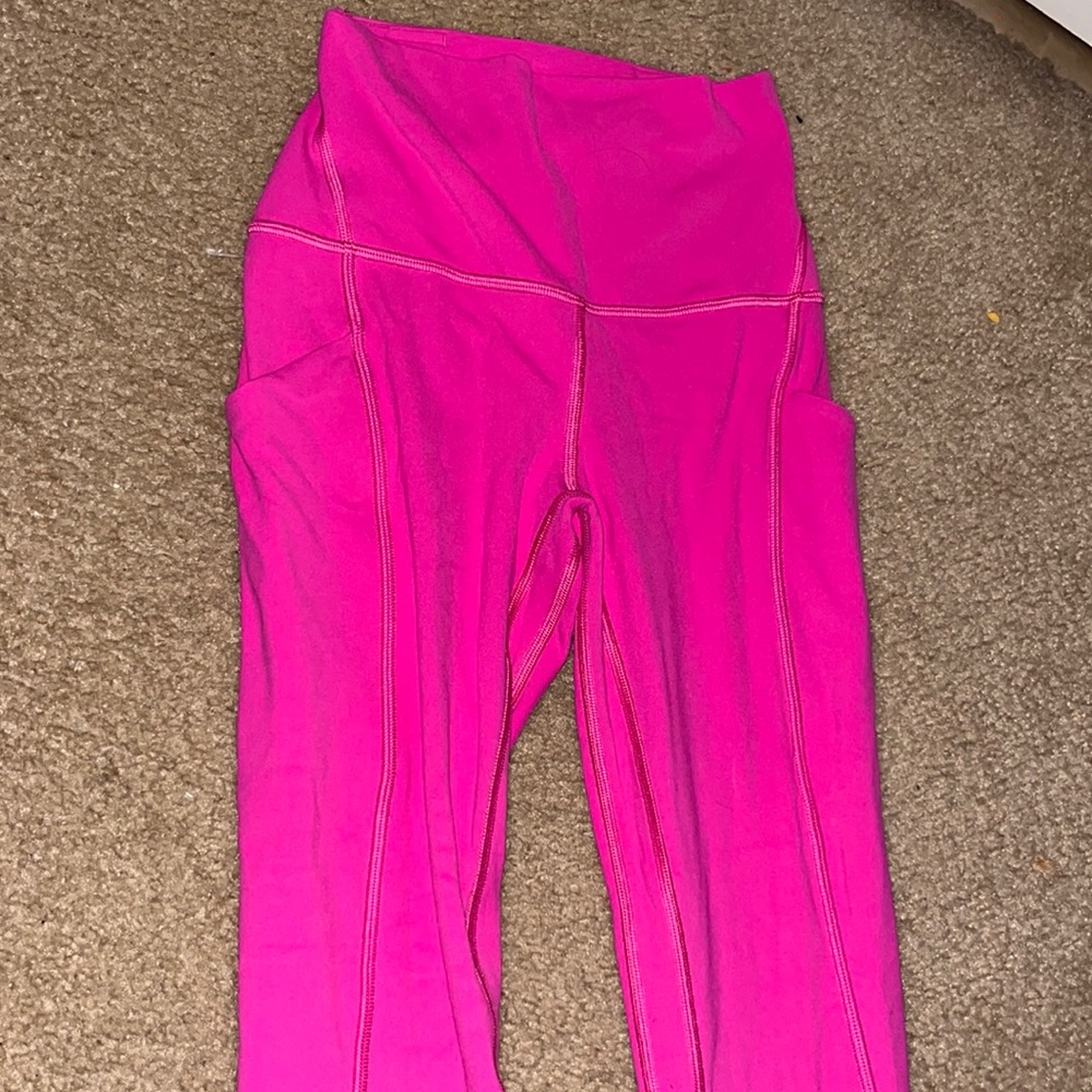Pink lululemon leggings